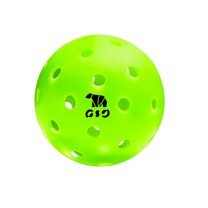 The Fury pickleball against a blue court surface